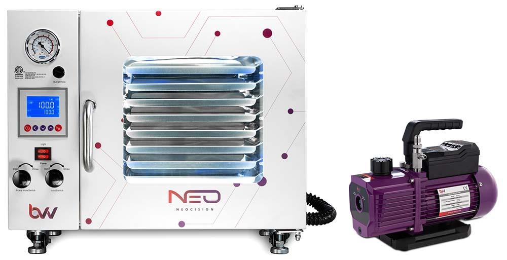 0.9CF BVV™ Neocision Lab Certified Vacuum Oven + V4D 4CFM 2 Stage Pump Kit - BVV High Desert Scientific