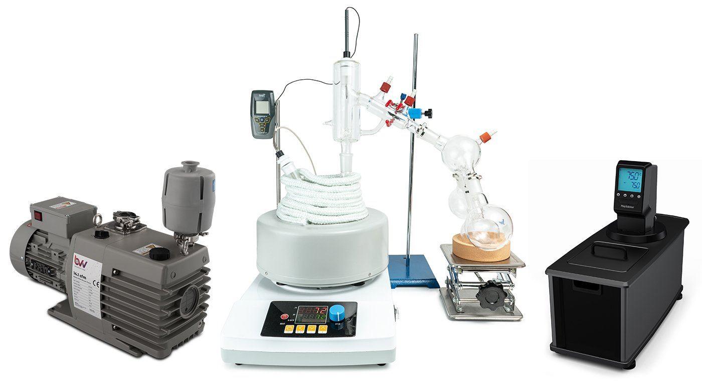 2L Premium Short Path Distillation Turnkey Setup with P2 Distillation Head - BVV High Desert Scientific