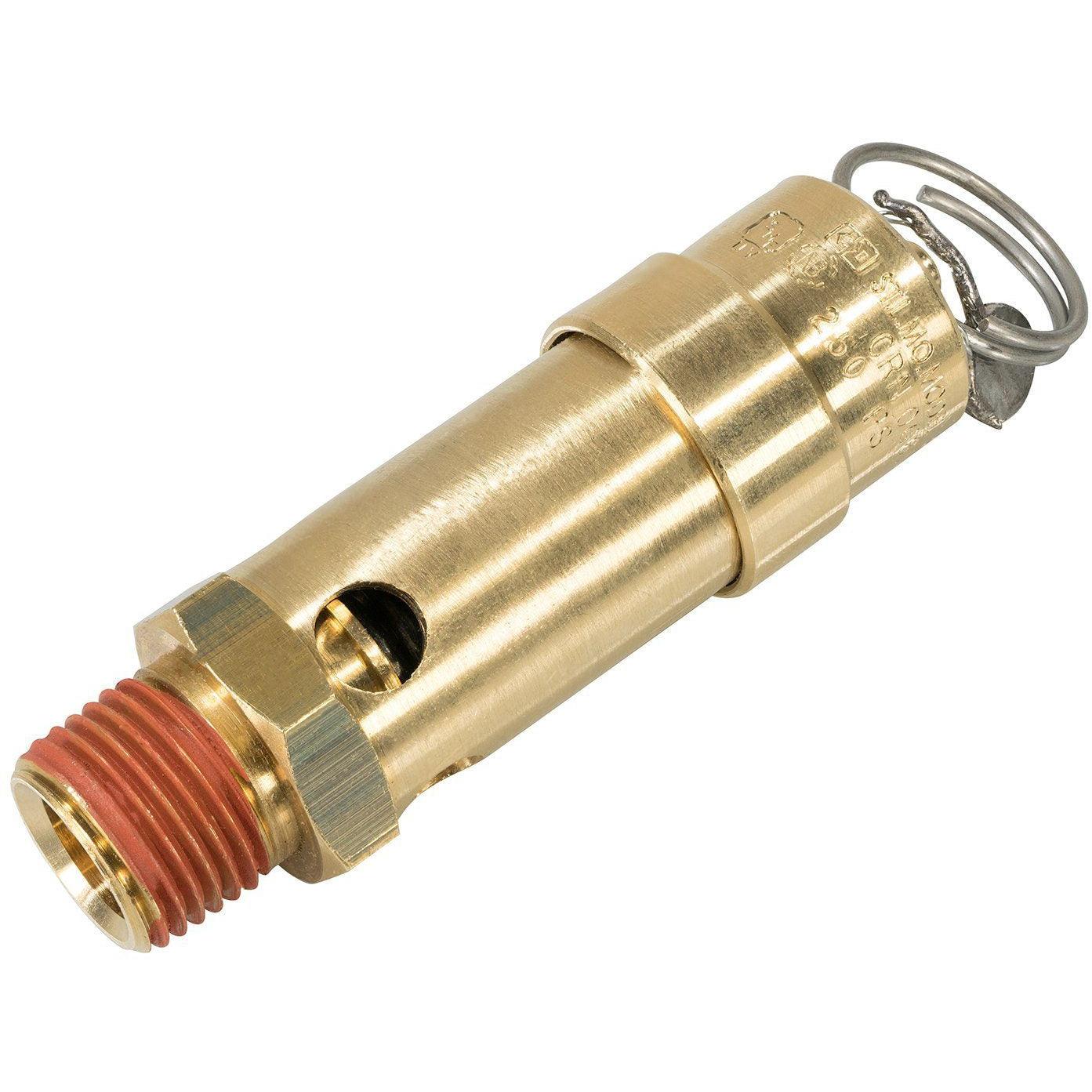 ASME 250 PSI Brass Safety Valve - 1/2" MNPT - BVV High Desert Scientific