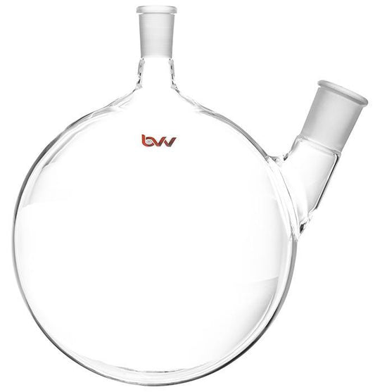 2 Neck Offset Round Heavy Wall Bottom Flask - USA Made - BVV High Desert Scientific