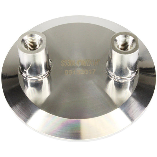 4" Tri-Clamp x (2) 1/4" FNPT - BVV High Desert Scientific