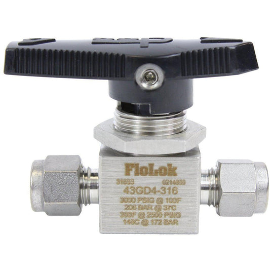 2 Way Ball Valve - Fractional Tube Fitting - SSP Corporation High Desert Scientific