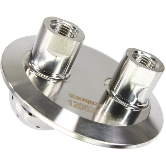 3" Tri-Clamp x (2) 1/4" FNPT Ports w/ Shower Head - BVV High Desert Scientific