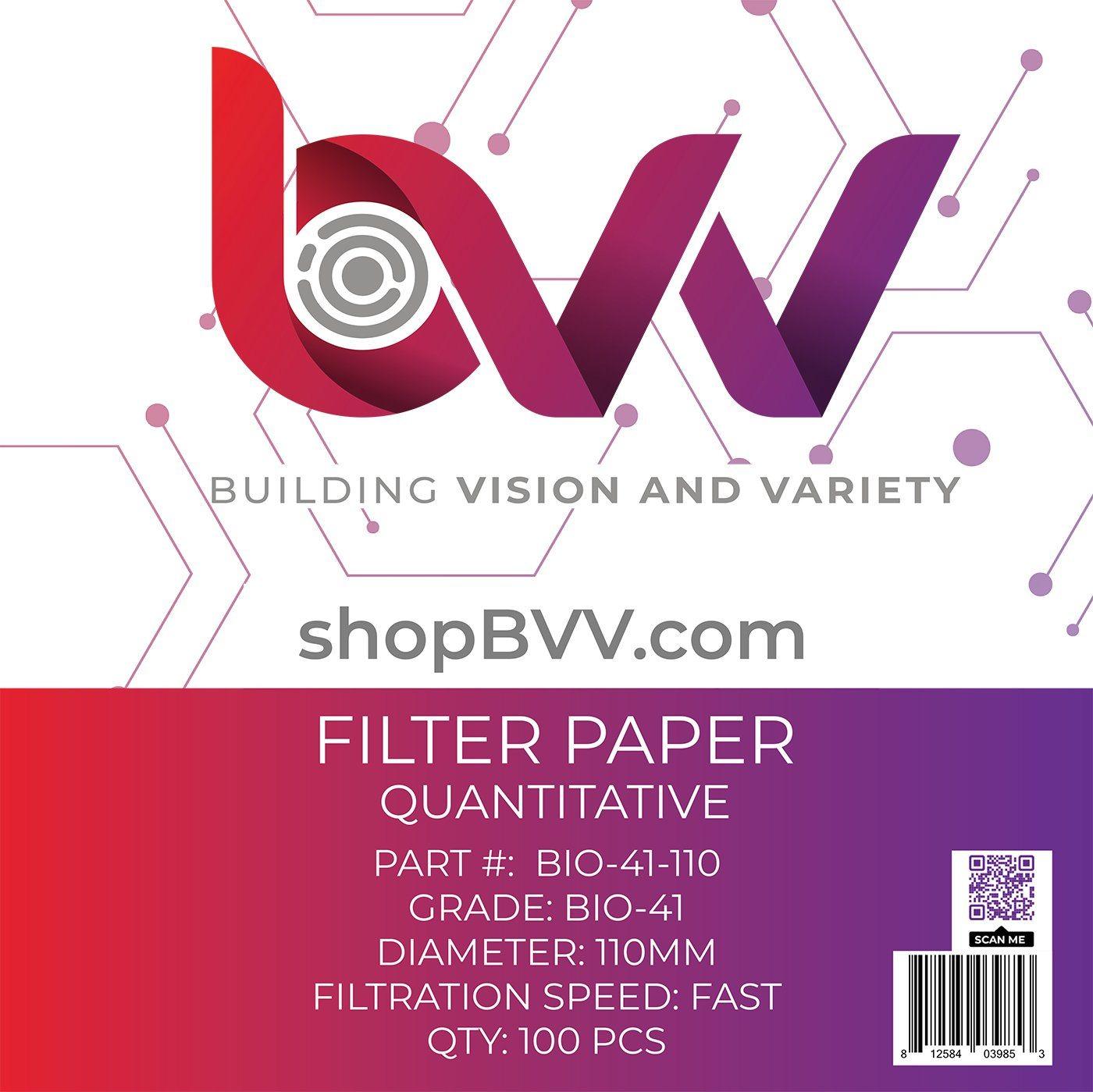 Ashless Filter Papers - 110MM - Quantitative - BVV High Desert Scientific