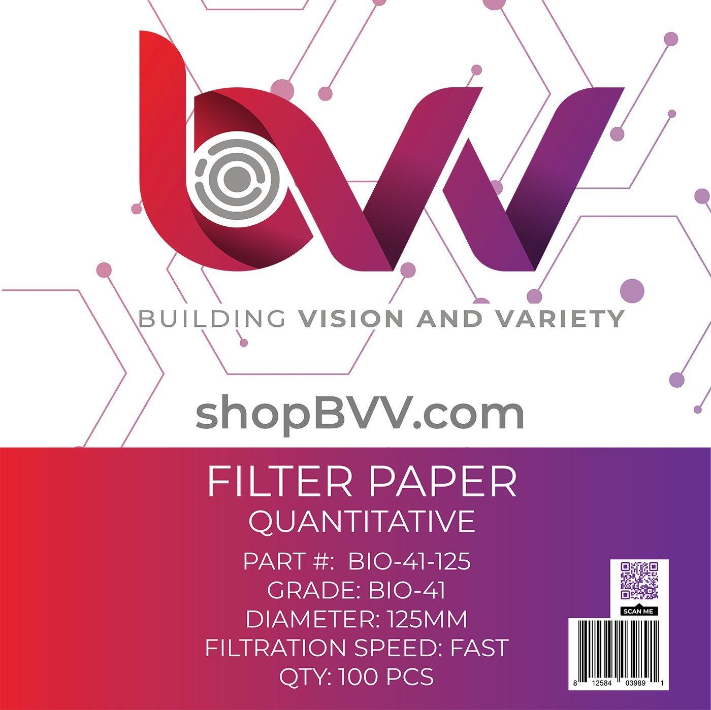 Ashless Filter Papers - 125MM - Quantitative - BVV High Desert Scientific