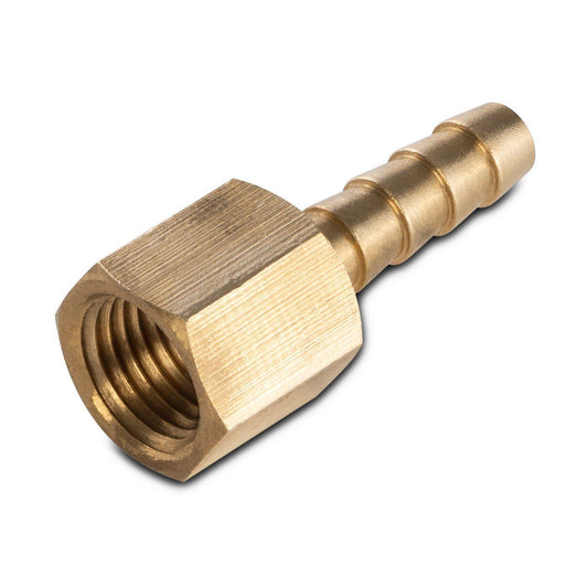 Brass 1/4" NPT Female to 1/4" Barb Fitting - BVV High Desert Scientific