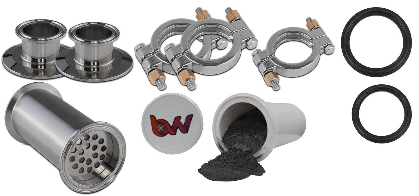 BVV Tri-Clamp Inline Filter Housing Kit with Free Sample Cartridge - BVV High Desert Scientific