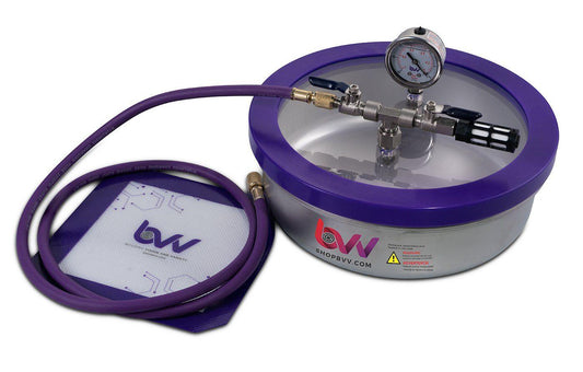 Best Value Vacs 1 Gallon Flat Stainless Steel Vacuum Chamber - BVV High Desert Scientific