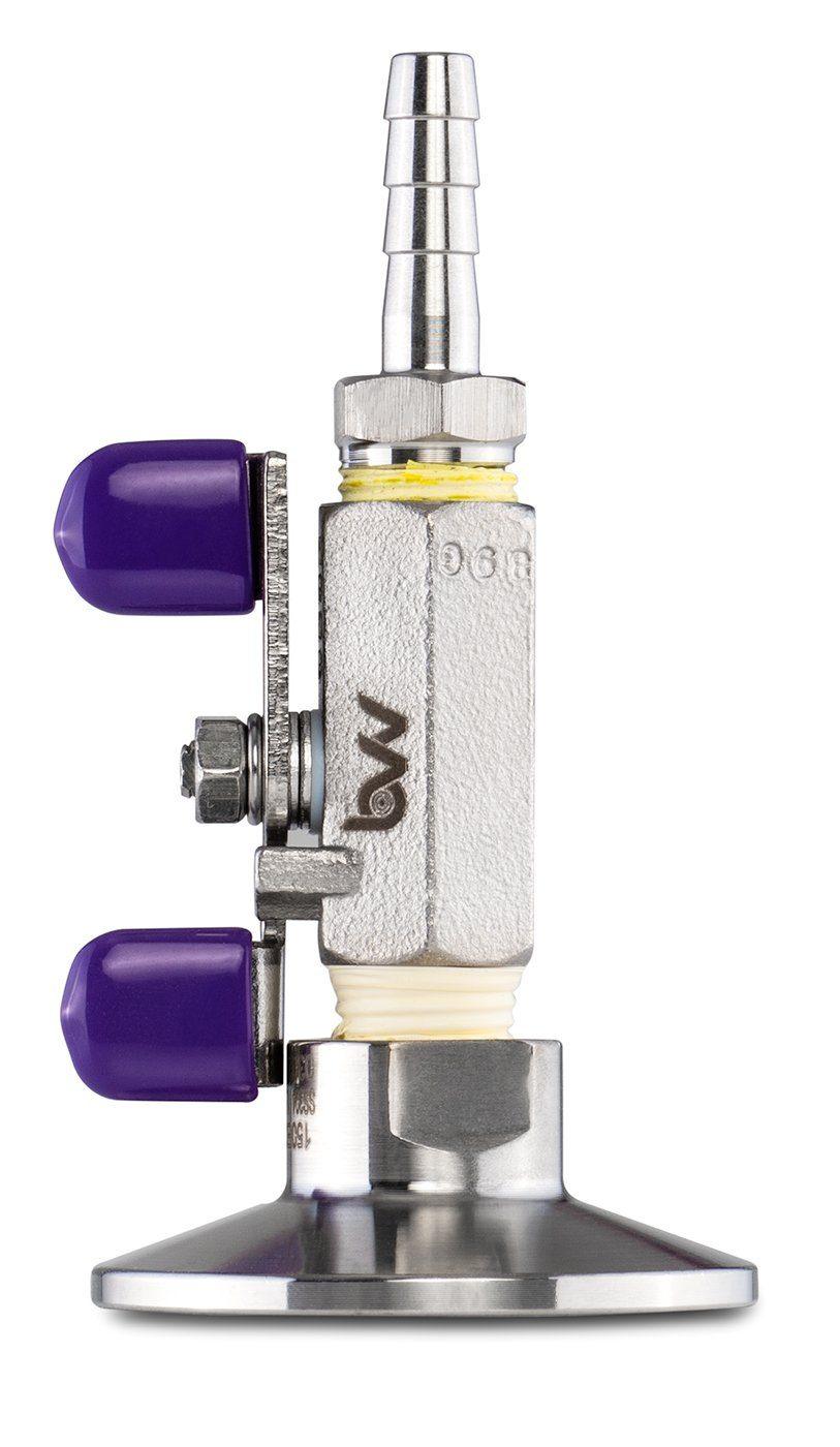 Tri-Clamp Topcap with Valve and 1/4" Barb - BVV High Desert Scientific