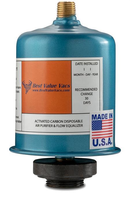 CPS Vacuum Pump Activated Carbon Exhaust Filter - BVV High Desert Scientific