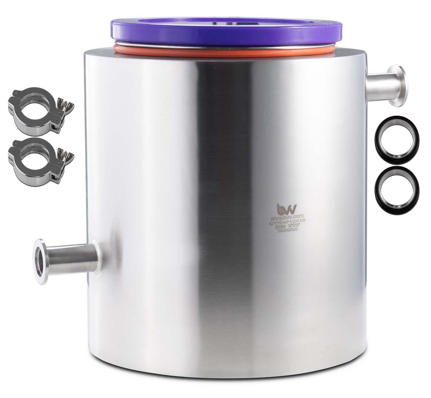 10" Cold Trap with KF25 Ports - BVV High Desert Scientific