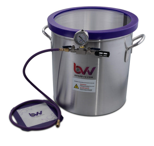 Best Value Vacs 10 Gallon Aluminum Side Mount Vacuum Chamber - BVV High Desert Scientific