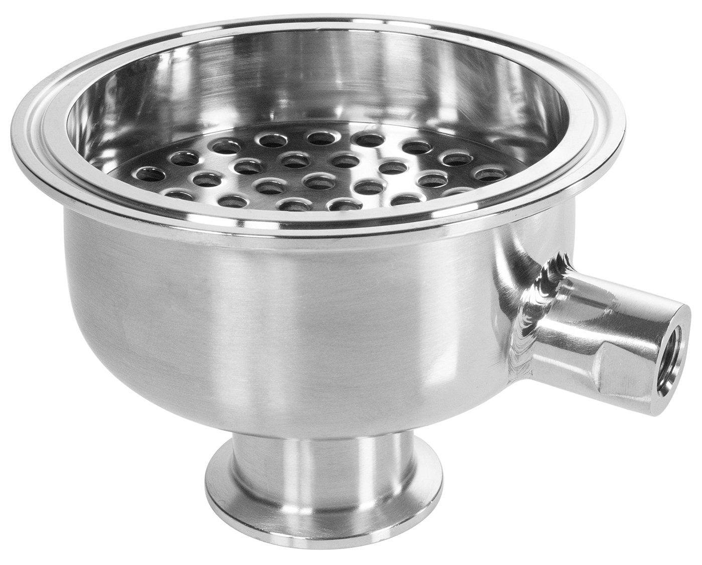 Hemispherical Filter Plate Reducer with 1/4" FNPT Side Port - BVV High Desert Scientific