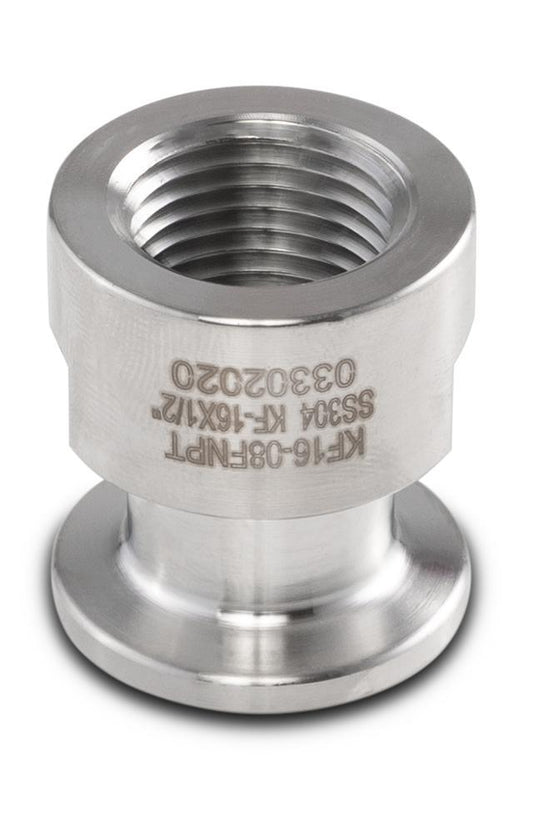 KF-16 Stainless Steel FNPT End Cap - BVV High Desert Scientific