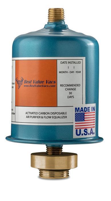 MasterCool Vacuum Pump Activated Carbon Exhaust Filter - BVV High Desert Scientific
