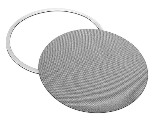 316L Stainless Dutch Weave Sintered Filter Disk 1 micron and up - Silicone - BVV High Desert Scientific
