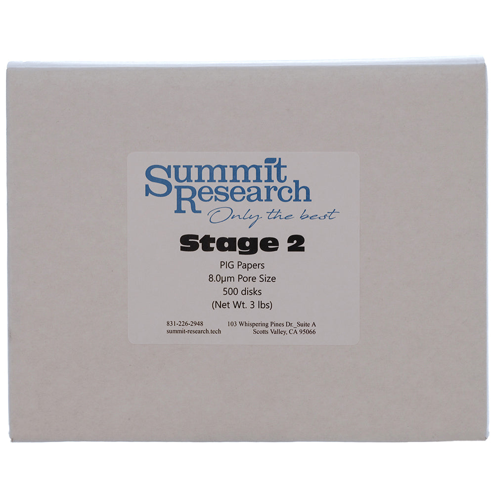 Stage 2 PIG filter papers