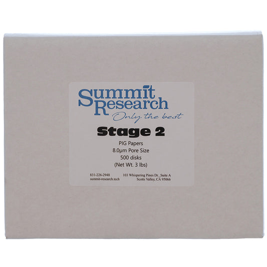 Stage 2 PIG filter papers