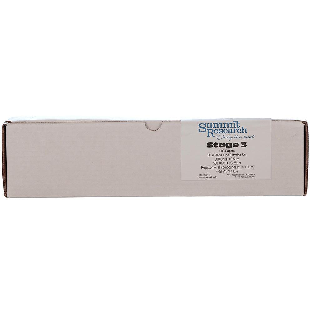 Stage 3 PIG filter papers - Summit Research Tech High Desert Scientific