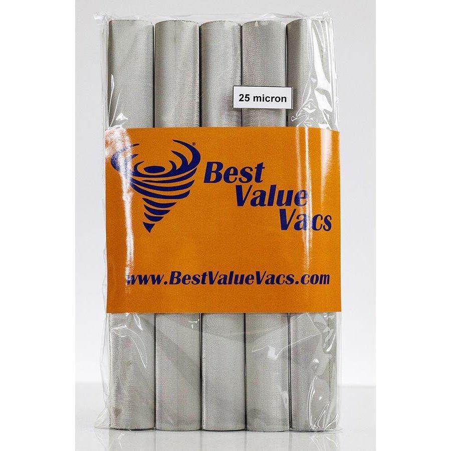 Stainless Steel Filters - 25 Micron (25_m) - 5ct - Cut to Size - BVV High Desert Scientific