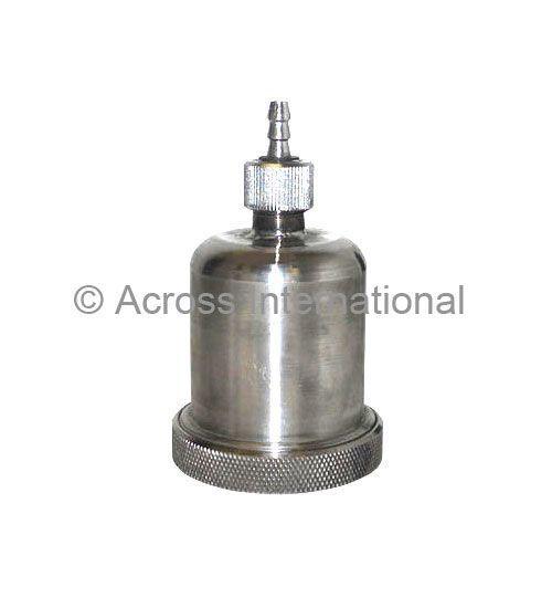 80ml Stainless Steel Vacuum Grinding Jar w/ Lid (Item# MVSS.80) - Across International High Desert Scientific