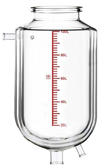 Dual-Jacketed 100L Reactor Vessel for Ai R100 Glass Reactors - Across International High Desert Scientific