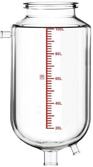 Single-Jacketed 100L Reactor Vessel for Ai R100 Glass Reactors - Across International High Desert Scientific