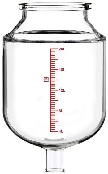Non-Jacketed 20L Reactor Vessel for Ai R20 Glass Reactors - Across International High Desert Scientific