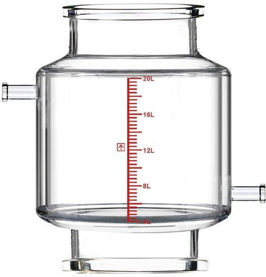 Single-Jacketed 20L Reactor Vessel for Ai R20 Filter Reactors - Across International High Desert Scientific