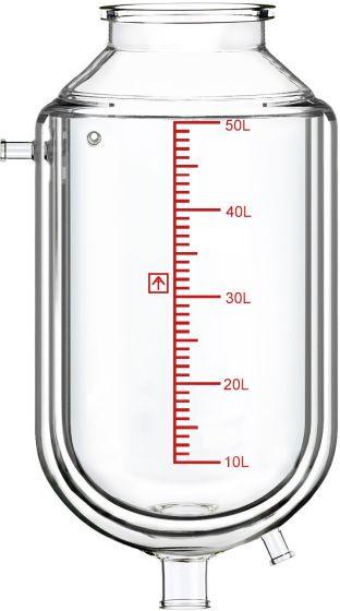 Dual-Jacketed 50L Reactor Vessel for Ai R50 Glass Reactors - Across International High Desert Scientific