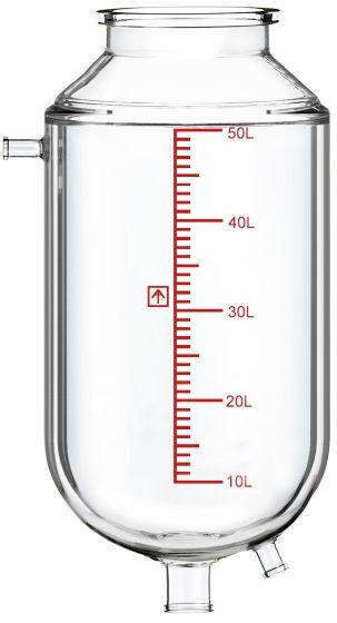 Single-Jacketed 50L Reactor Vessel for Ai R50 Glass Reactors - Across International High Desert Scientific