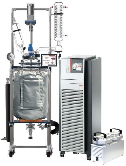Ai 50L Single or Dual Jacketed Glass Reactor w/ Chiller & Pump - Across International High Desert Scientific