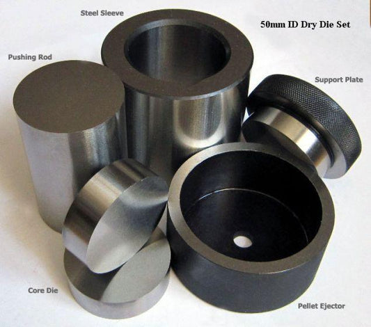 50mm Diameter ID Dry Pressing Die Set - Across International High Desert Scientific