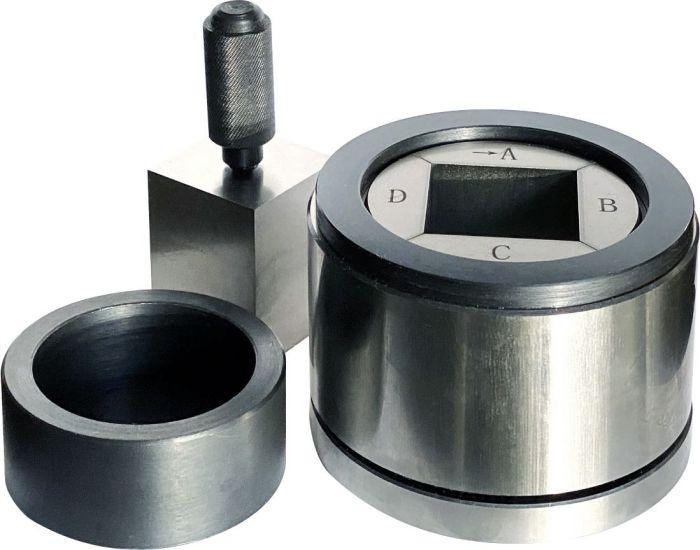 50 x 50 mm Square Easy-Retrieve Dry Pressing Die Set - Across International High Desert Scientific