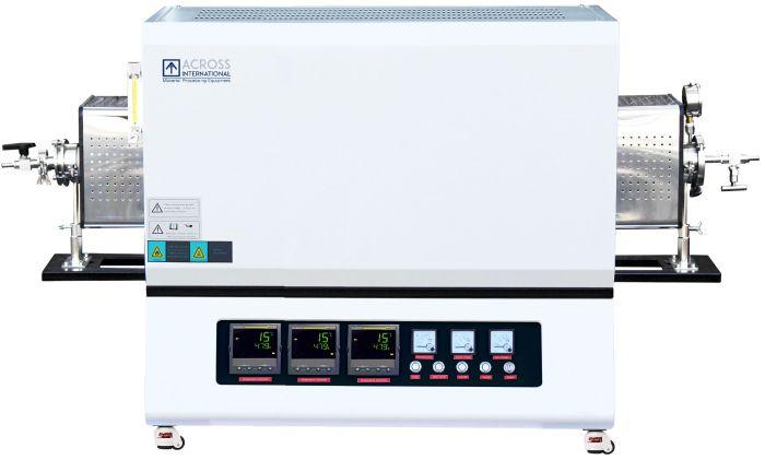 1700C 3-Zone Tube Furnace with Vacuum Flanges & Alumina Tube - Across International High Desert Scientific