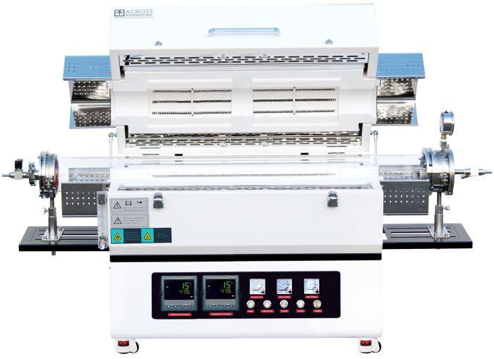 1200C 2-Zone Top-Open Tube Furnace w/ Kanthal Heating Elements - Across International High Desert Scientific