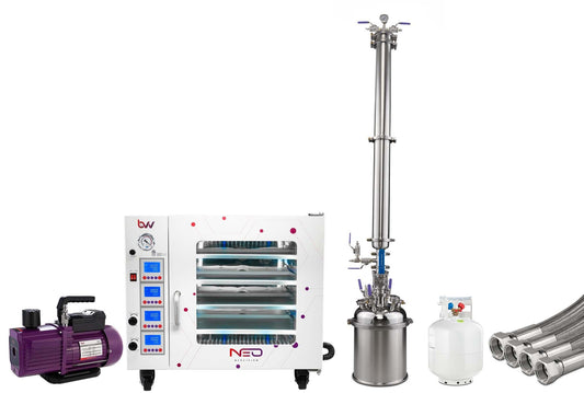 Closed loop extraction kit setup for lab use at High Desert Scientific