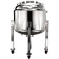 150L 304SS Jacketed Collection and Storage Vessel with Locking Casters - BVV High Desert Scientific