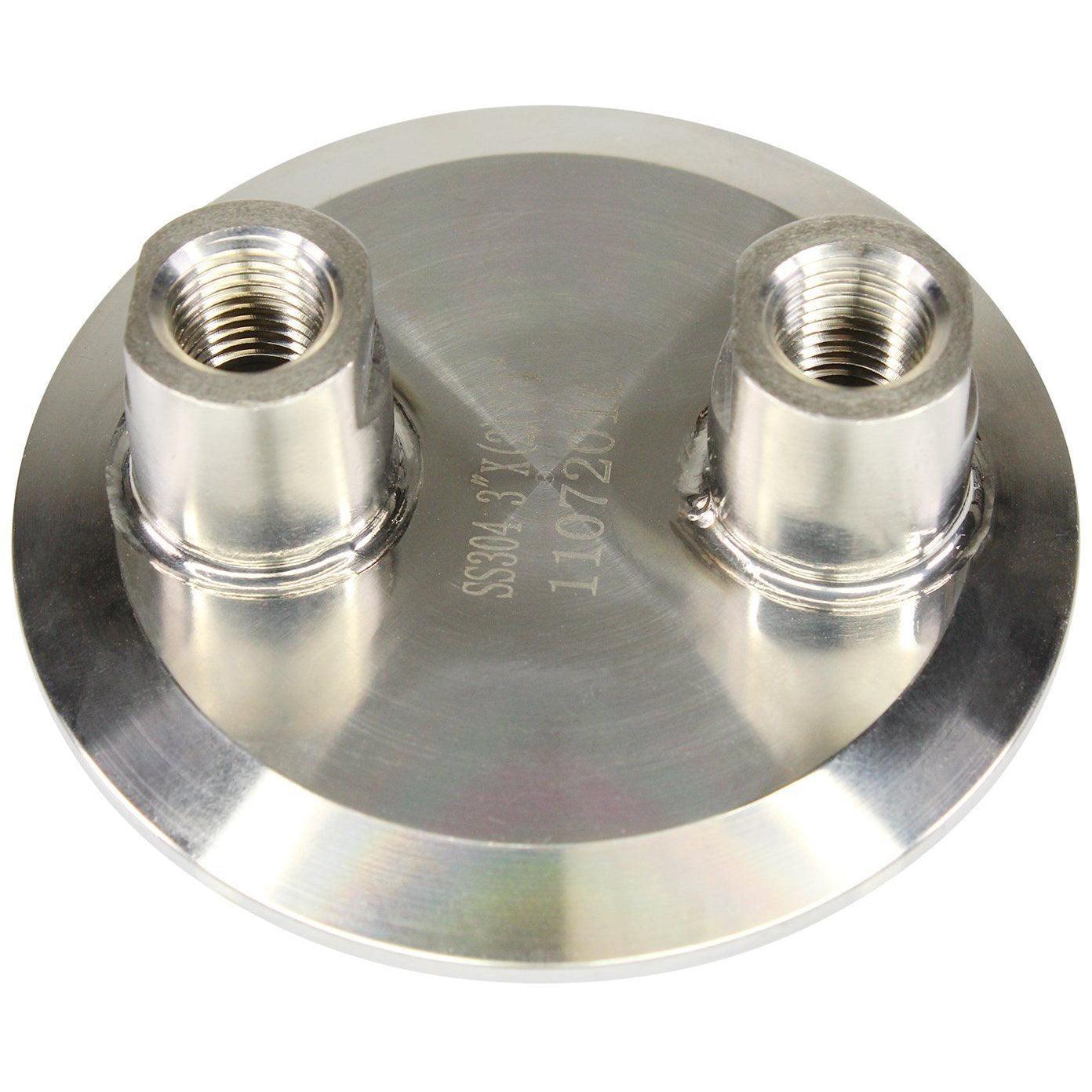 3" Tri-Clamp x (2) 1/4" FNPT - BVV High Desert Scientific