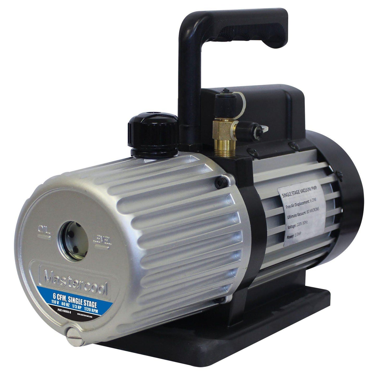 Mastercool 90066-B - 6 CFM Single Stage Vacuum Pump - Mastercool Inc. High Desert Scientific
