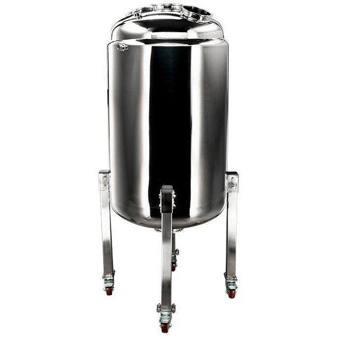 300L 304SS Jacketed Collection and Storage Vessel with Locking Casters - BVV High Desert Scientific