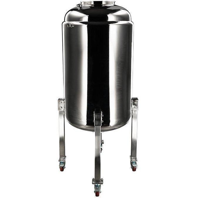 300L 304SS Jacketed Collection and Storage Vessel with 12" Tri-Clamp Port and Locking Casters - BVV High Desert Scientific