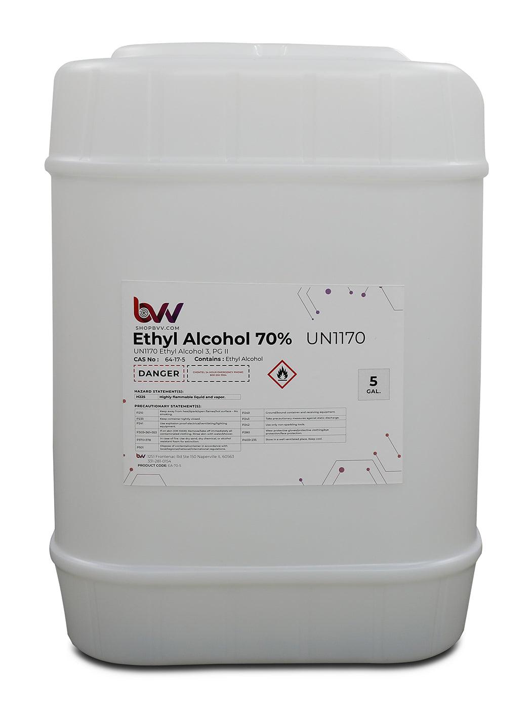 BVV™ Ethyl Alcohol 70% - USP 140 Proof - BVV High Desert Scientific