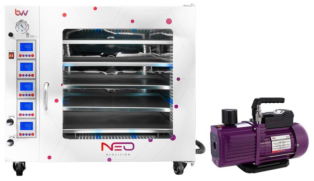 7.5CF BVV™ Neocision Lab Certified Vacuum Oven and and V9D 9CFM Two Stage Vacuum Pump kit - BVV High Desert Scientific