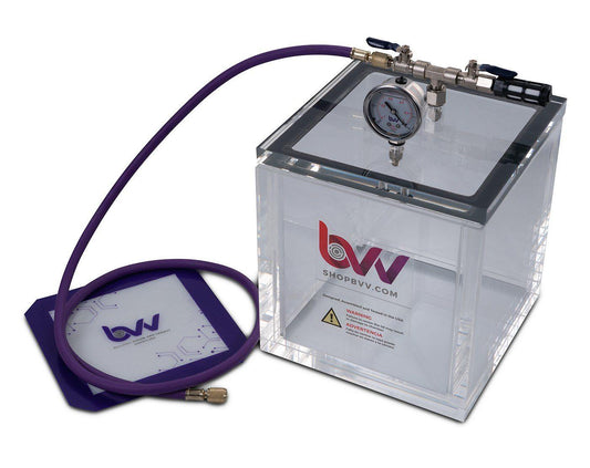 2 Gallon Square 3/4" Acrylic Wall Vacuum Chamber - BVV High Desert Scientific
