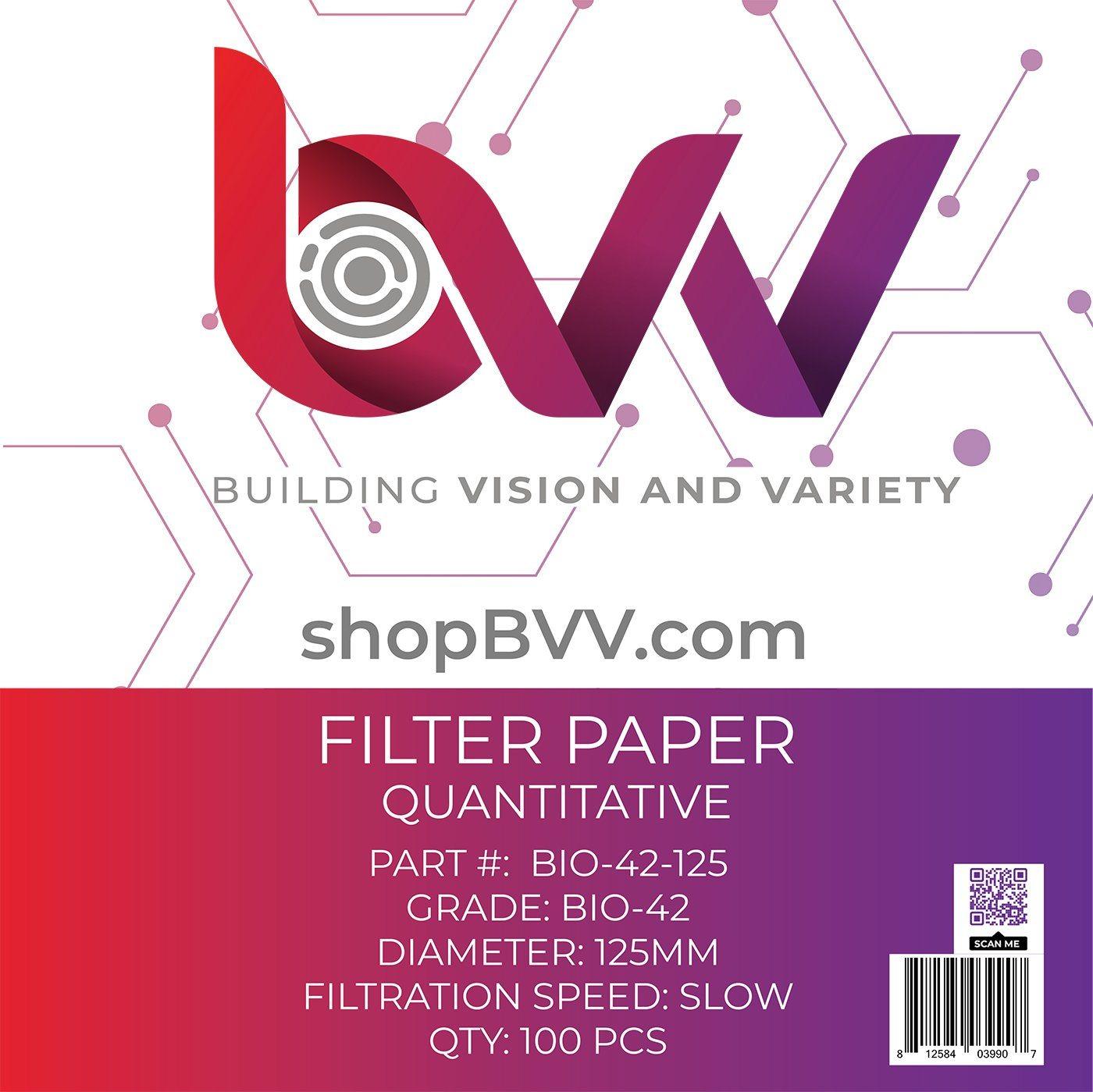 Ashless Filter Papers - 125MM - Quantitative - BVV High Desert Scientific