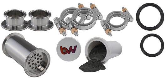BVV Tri-Clamp Inline Filter Housing Kit with Free Sample Cartridge - BVV High Desert Scientific