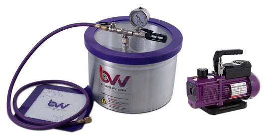 Best Value Vacs 2 Gallon Aluminum Vacuum Chamber and V4D 4CFM Two Stage Vacuum Pump Kit - BVV High Desert Scientific