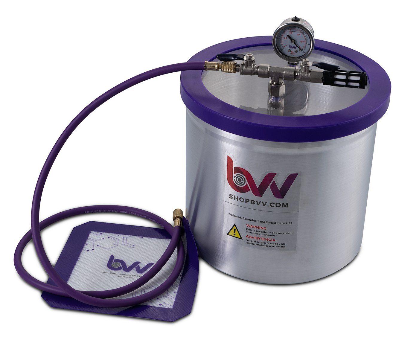 Best Value Vacs 3 Gallon Aluminum Vacuum Chamber - BVV High Desert Scientific