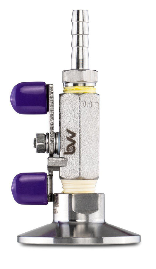 Tri-Clamp Topcap with Valve and 1/4" Barb - BVV High Desert Scientific